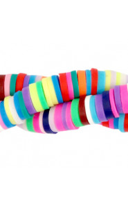 Katsuki beads 4mm Rainbow green mix
